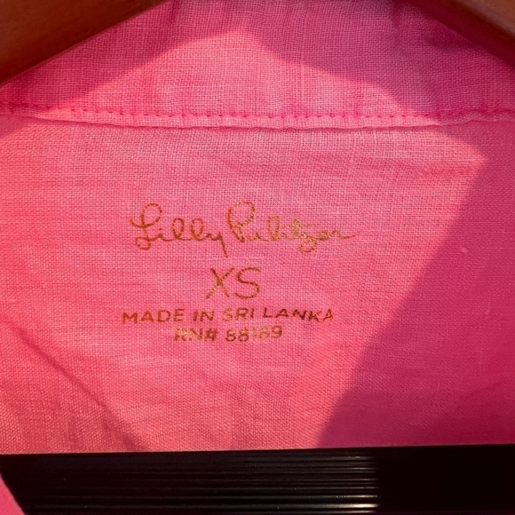 Lilly Pulitzer Sea View Linen Button Down Top - Picture 5 of 15